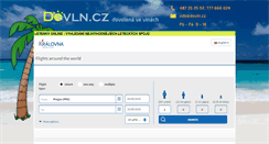 Desktop Screenshot of letenky.dovln.cz