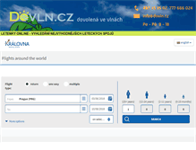 Tablet Screenshot of letenky.dovln.cz